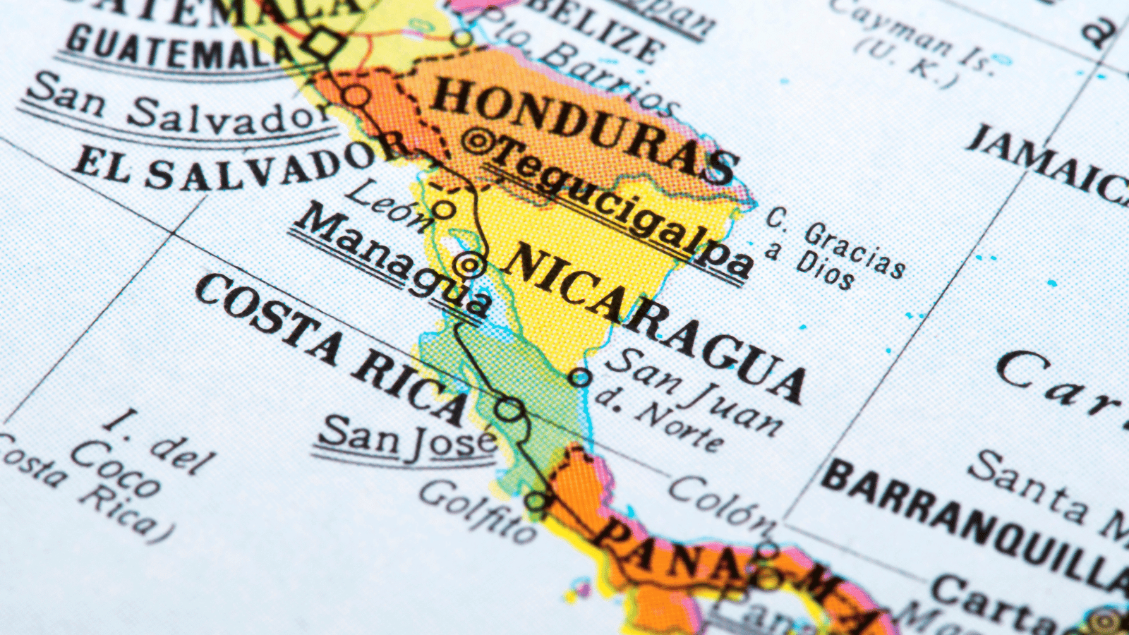 Central America map